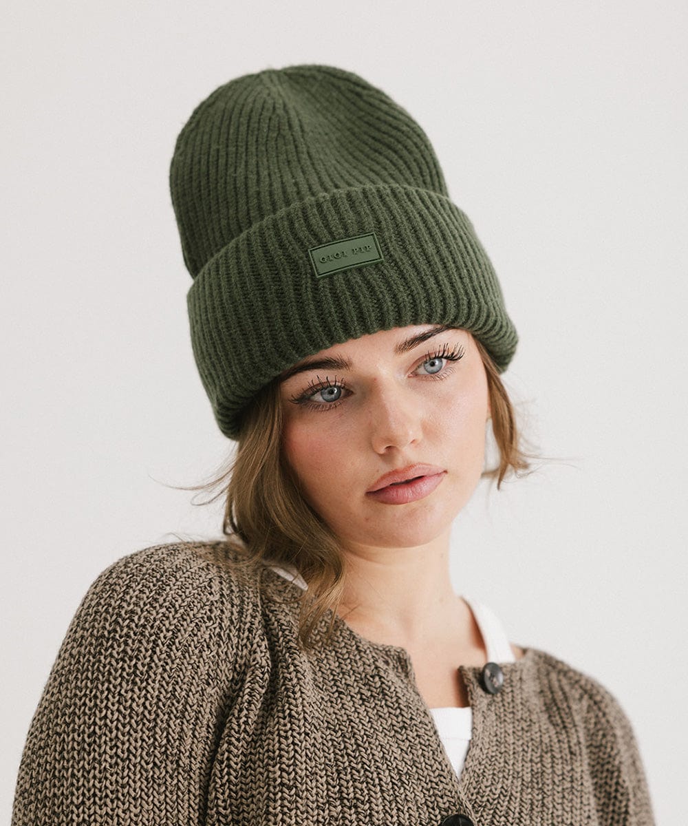 Beanies Gigi Merino Wool Beanie Dark Green