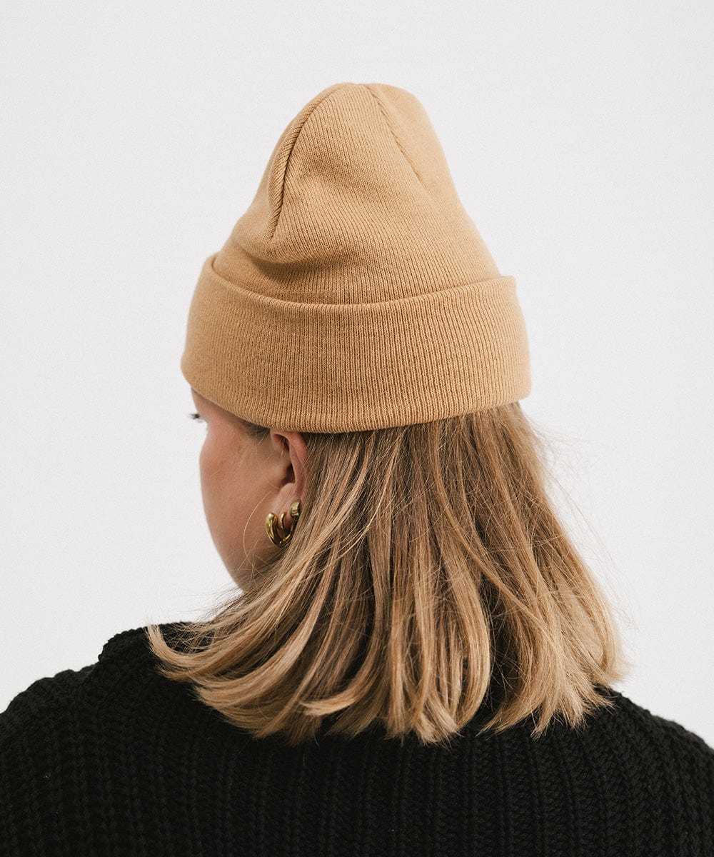 GP Knit Beanie for Women - Gigi Pip Beanies - Oversized chunky knit beanie for women [latte]