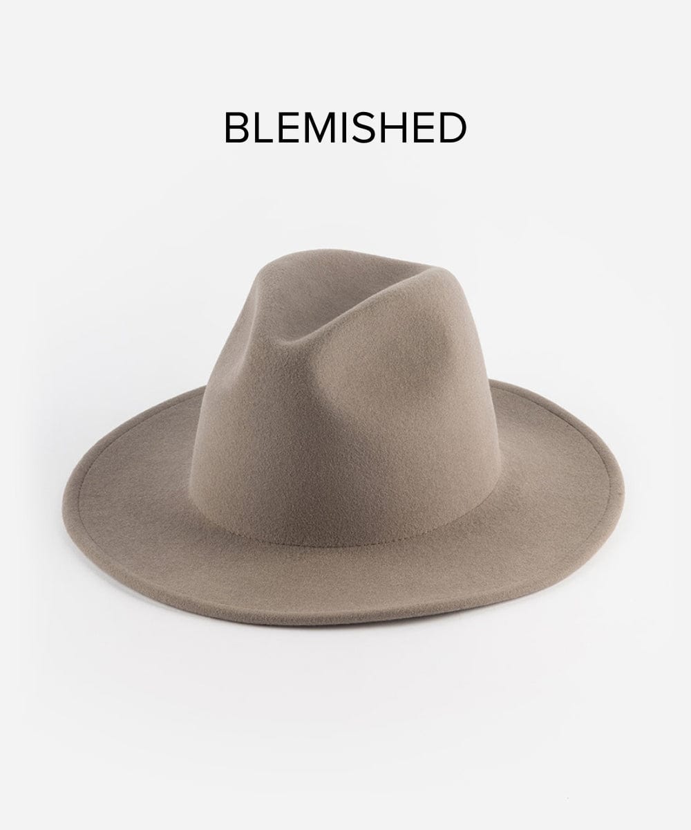 Felt Hats Wes Fedora - Light Grey BLEMISHED [light grey]