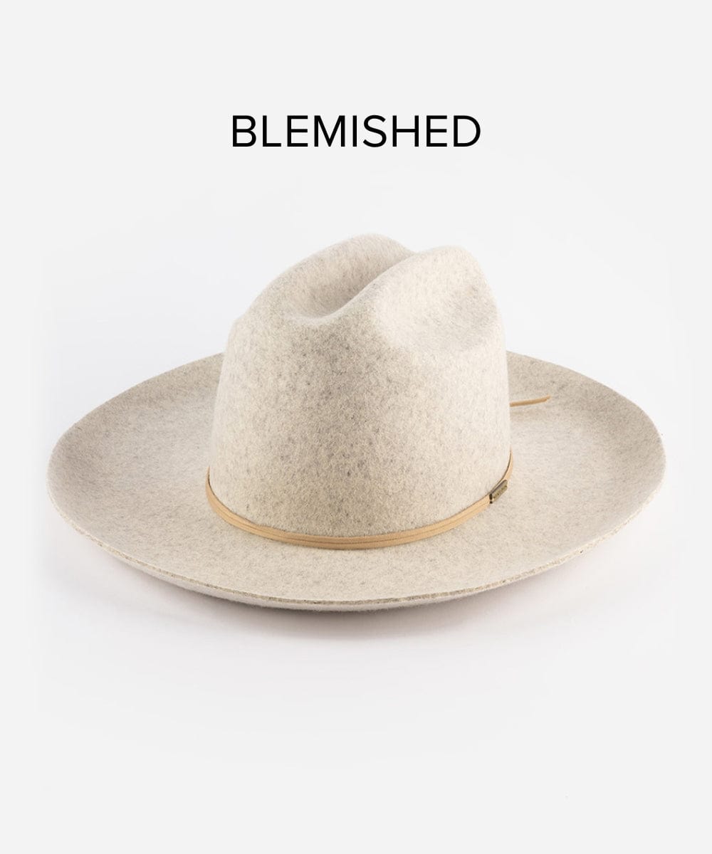 Blemished Felt Ezra Western Hat - Mix Grey BLEMISHED 55 XS / Mix Grey