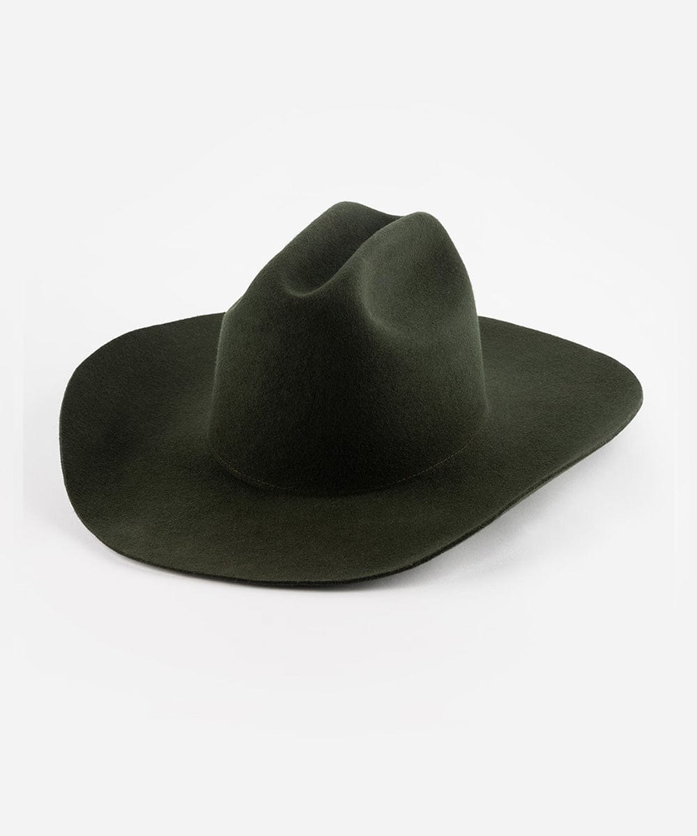 Felt Hats Teddy Cattleman Dark Green / XS 55