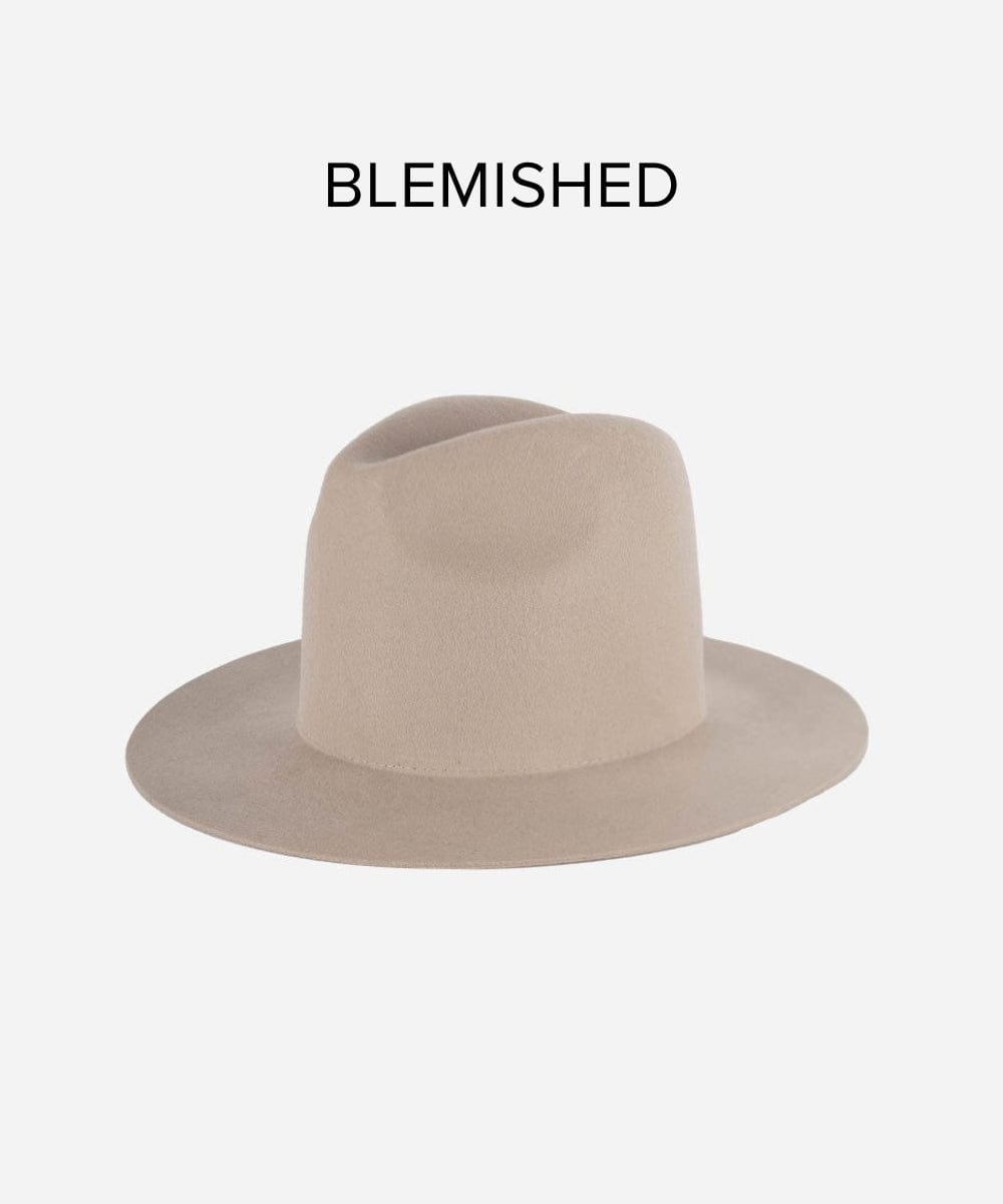 Felt Hats Billie Tall Fedora - Ivory BLEMISHED Ivory / XS 55