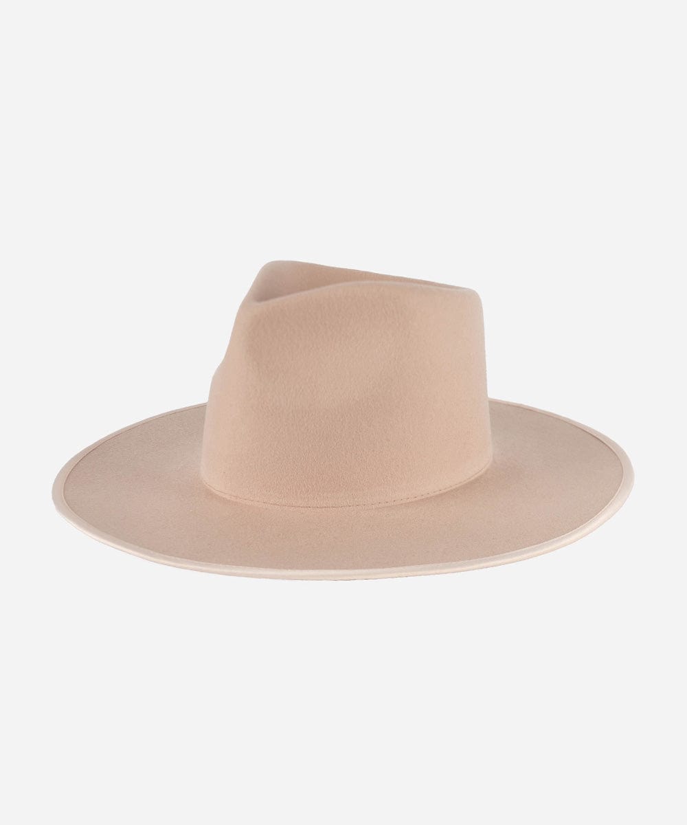 Felt Hats Ivy Wide Brim Fedora Pale Nude / XS 55