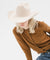 Gigi Pip felt hats for women - Teddy Cattleman - 100% australian wool classic cattleman crown with a wide upturned brim [cream]