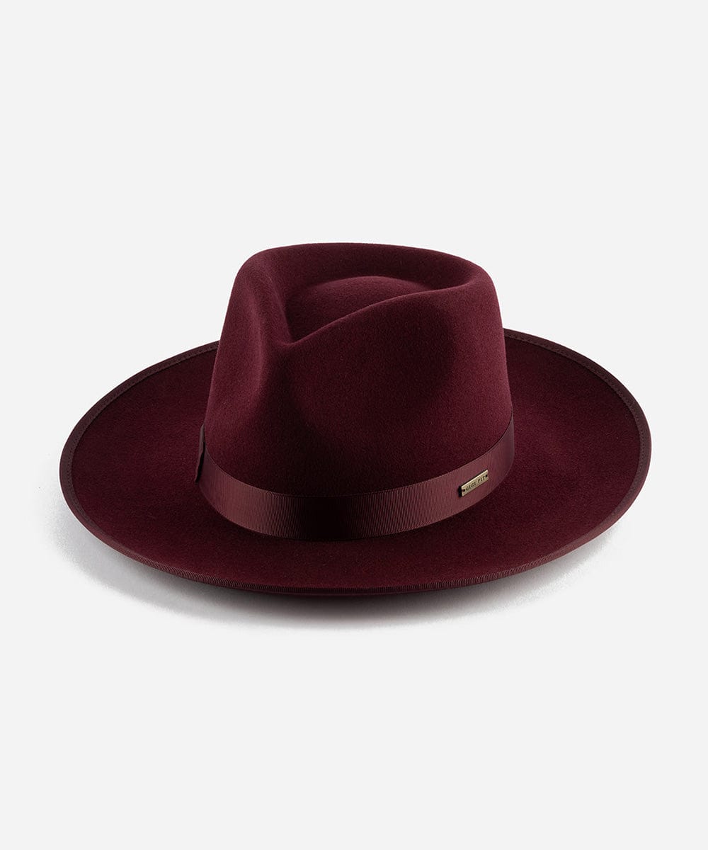 Felt Hats Monroe Rancher Wine / XS 55