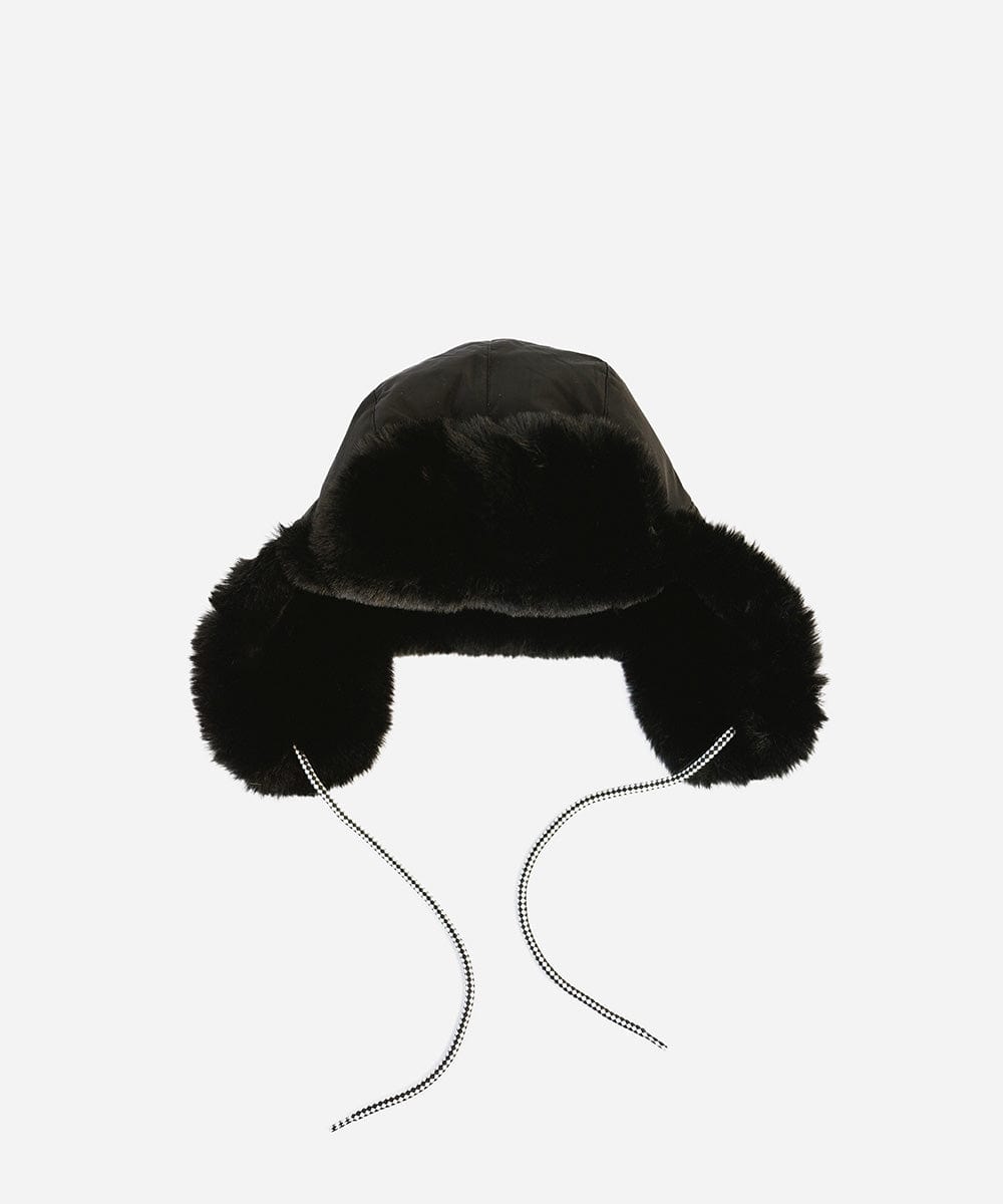 Fur Hats Leda Trapper Hat Black / S / M