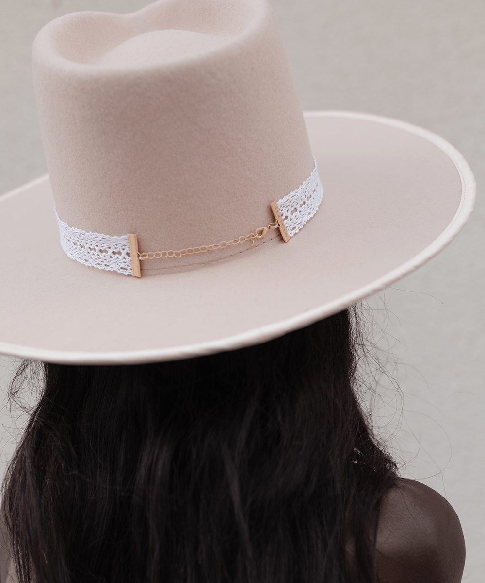 hat bands Lace Band [White]