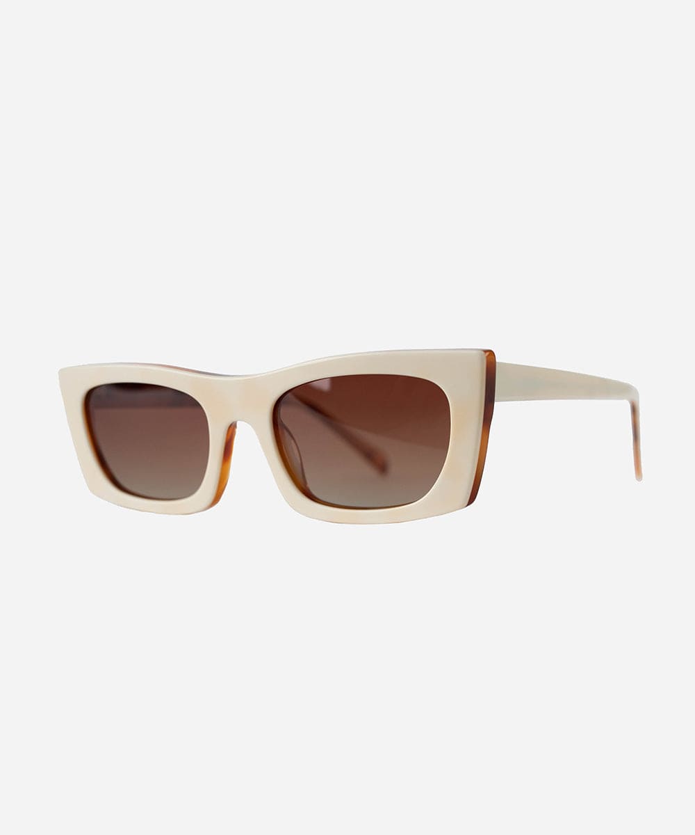 Sunglasses Jackie Rectangle Sunglasses WHITE-TORTOISE