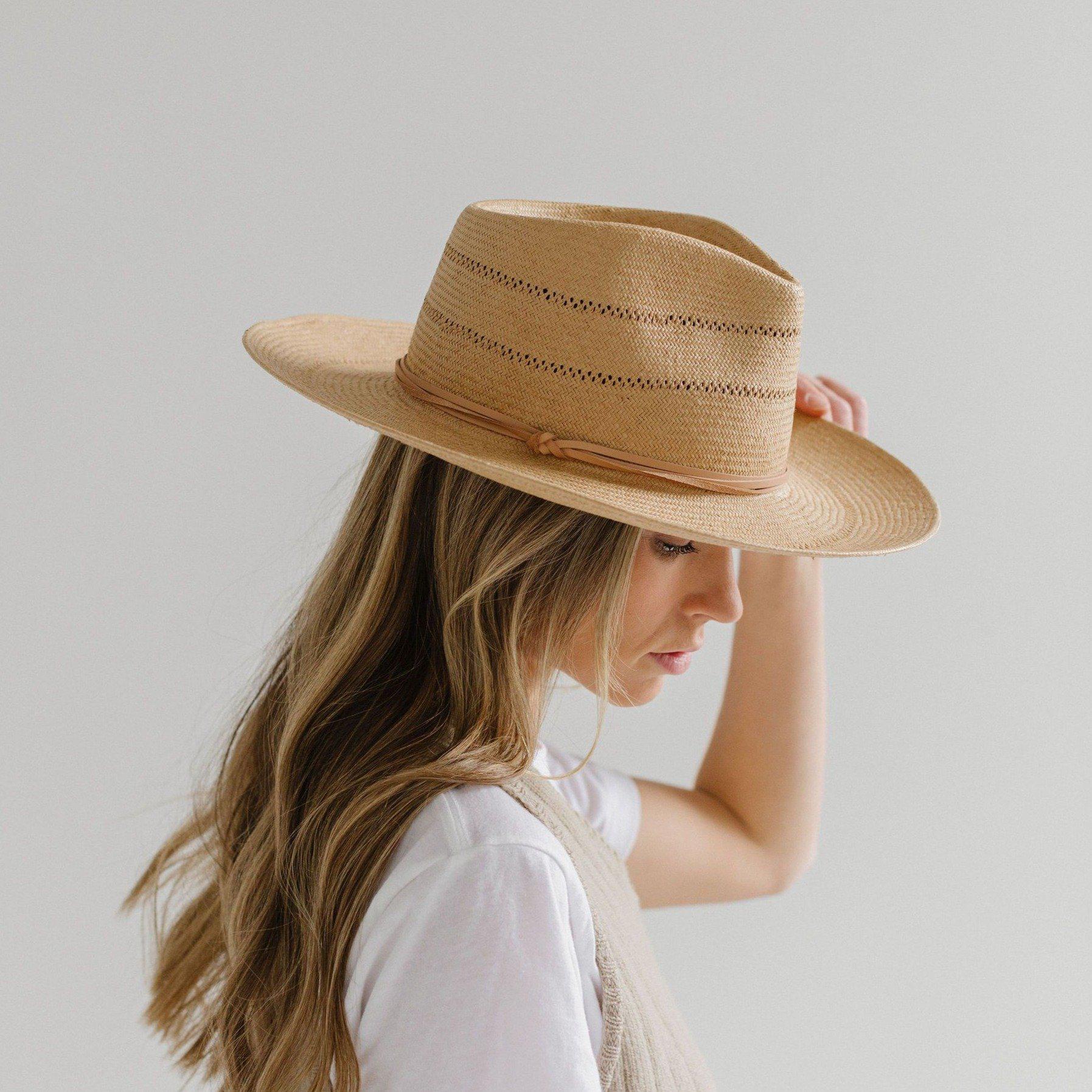 Blemished Straw Arlo Honey - Straw Teardrop Fedora BLEMISHED [honey]